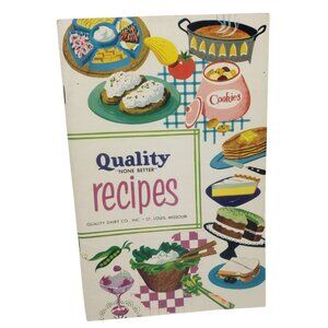 Quality Dairy Recipes Cookbook Vintage 1954